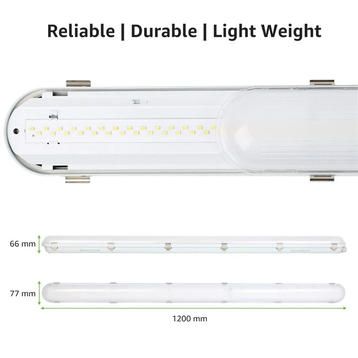 IP65 T8 LED Troproof Fixture Tube Light