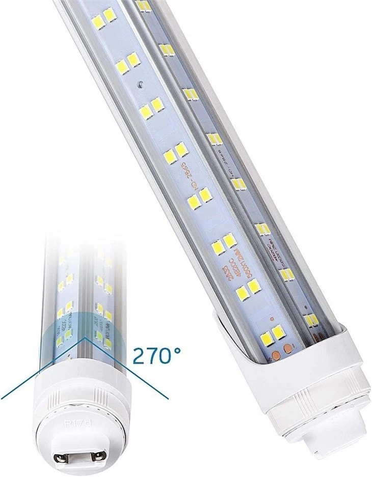 R17D 8ft T8 V Shaped LED Bulb application