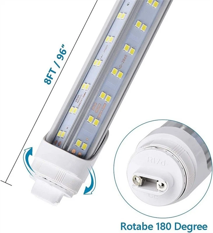 R17D 8ft T8 V Shaped LED Bulb detail