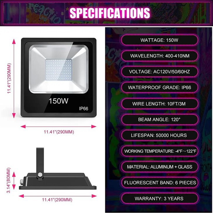 UV Party Flood Light 4