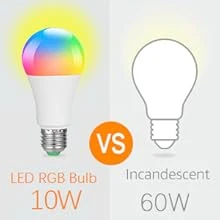 LED color-changing light bulb, 820LM dimmable E26 10W RGBW factory