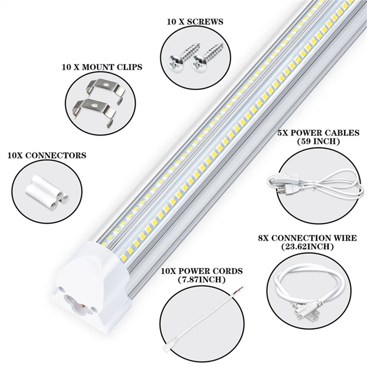 High-Power V-Shape T8 LED Tube (50W/100W) - 4FT/8FT suppliers