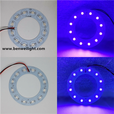 12W UV ljubičasta 365nm~395nm~420nm~440nm plava LED lampa + drajver +138mm stvrdnjavanje
