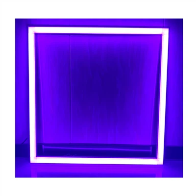 120-277V modern LED dimmable RGBW flat panel light, suitable for small space solutions in homes and offices.