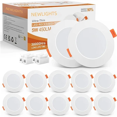 LED svjetiljke za ugradnju s mogućnošću prigušivanja - 3W-24W Slim Panel Lights (2,5"/4")