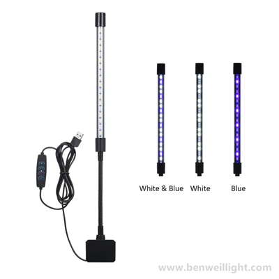USB svjetiljka za akvarij - 5V 7W stezaljka-na LED svjetiljka za akvarijume